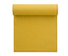 Serviette de table en coton 20x20cm - IdÃ©ale pour fÃªte, anniversaire, cocktail - Rouleau de 25 serviettes - Curry