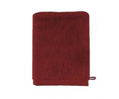Essix - Gant de Toilette Aqua Coton Rouge garance 16 x 21 cm