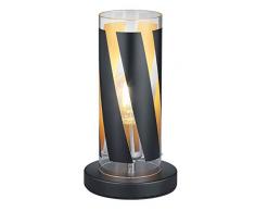 Reality Leuchten R50900132 Lampe de table, MÃ©tal, Noir Mat