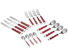 Pradel Excellence - 2075R-16 - Ménagère Bistro Rouge Belle Table 16 Pièces