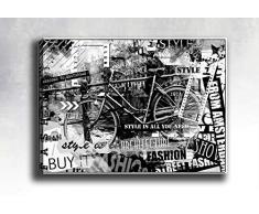 Bonamaison Peinture sur toile, multicolore, 40 x 60 cm - ConÃ§u et fabriquÃ© en Turquie