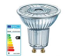 Ledvance Parathom PAR16Â Advanced 7.2Â W GU10Â Ã + Warm White LED Bulbs (Warm White, Silver, Transparent, a +, 50Â âÂ 60)