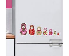 Nouvelles 170.001929.05 Images Stickers Electrostatiques Vitre Cuisine CUISINE * 7 Poupées Russes*Deco