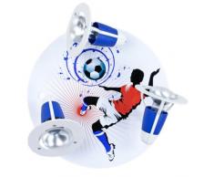 Elobra Soccer Plafonnier Bleu/blanc Motif football