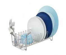 InterDesign 60115EU Classico Égouttoir Compact Plastique Satin/Transparent 31,75 x 14 x 10,25 cm