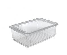 keeeper 1058200100000 BoÃ®te de Rangement Plat, PolypropylÃ¨ne, Transparent, 59 x 39 x 18 cm