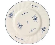 Villeroy & Boch Vieux Luxembourg Assiette petit-dÃ©jeuner, 21 cm, Porcelaine Premium, Blanc/Bleu
