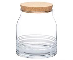 Kitchen Craft Natural Elements Bocal de récipient en Verre, Transparent, 2.5 Litre