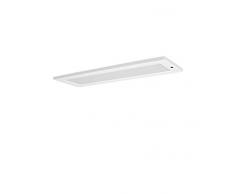 LEDVANCE CABINET PANEL Dalle | Réglette LED sous Meuble | Blanc | Dimmable avec détecteur infrarouge | 30x10cm | 5 Watts - 220 Lumens | Blanc Chaud 3000K | Etanche IP20