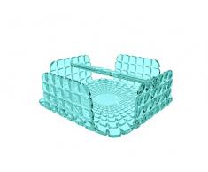 Guzzini, Porteserviettes De Table Tiffany, 20 x 20 x h7,3 cm