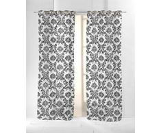 Martina Home Bast Rideau avec Oeillets, Tissu, 29Â x 2Â x 38Â cm 29x2x38 cm Noir
