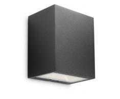 Philips Luminaire ExtÃ©rieur Applique Murale Ledino Noire LED IntÃ©grÃ©e