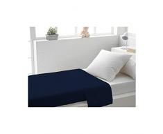 Soleil dOcre 213823 Drap Plat Marine coton 57 Fils 180 x 290 cm