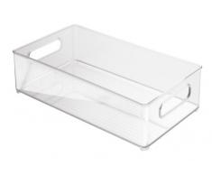 InterDesign Fridge/Freeze Binz boite rangement frigo, box de rangement empilable en plastique, transparent