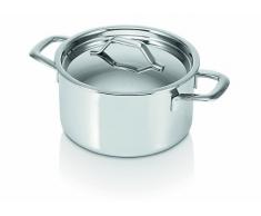 Bekaline 13411184 Tri Lux Faitout + couvercle en acier inoxydable Triply 18 cm