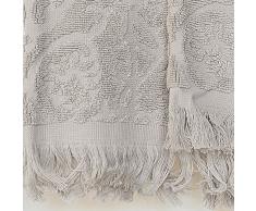 Blanc des Vosges Princesse Drap de bain Coton Perle 150 x 100 cm