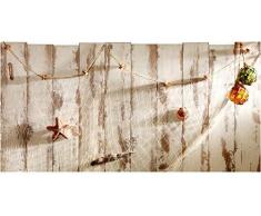 Tête de lit Adhésive 143532 Autocollant, Polyester, Gris, 160 x 0,1 x 60 cm