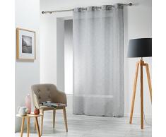 douceur dintÃ©rieur panneau a oeillets 140x240 cm voile carlin gris