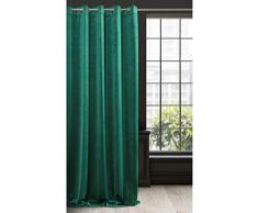 Eurofirany Rideau en Velours, Tissu, Vert foncÃ©, 140x250cm