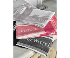 De Witte Lietaer DWL Torchons, 100% Coton, Lot de 6 avec 3 Couleurs Assorties, 6/50x70 cm