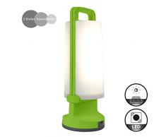 Lutec 563800036 Lampe Table Dragonfly Solar 1L, Plastique, IntÃ©grÃ©, 1.3 W, Vert