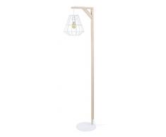Tosel 51253 Lampadaire, Bois, E27, 40 W, Olympia, 60 x 155 cm