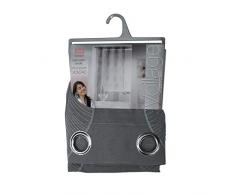 douceur dintÃ©rieur panneau a oeillets 140x240 cm voile sable brode palmy gris