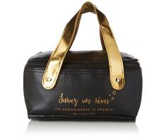 Totally Addict KA2251/WEB Bag Noir Lunch Box Pain DE Glace, Polyester + PS, Dor&Eacute, 22 x 14,5 x 23,3 cm