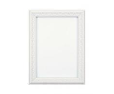 Antique Ornate Classic Swept Picture / Photo / Poster Instagram Square - Avec un panneau arriÃ¨re en MDF - PrÃªt Ã accrocher - Avec une feuille Perspex styrÃ¨ne incassable - Blanc 43,2 x 43,2 cm