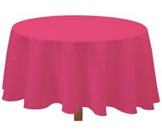 Soleil dOcre 815231 Alix Nappe Antitaches Ronde Polyester Framboise/Rose 180 x 180 cm