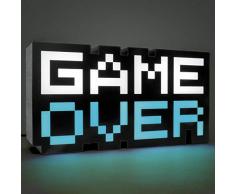 Paladone Game Over Lampe Noire et Transparente imprimée 100% Plastique dans Une boîte Cadeau.