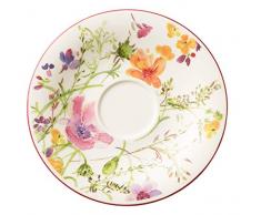 VilleroyÂ &Â Boch - Soucoupe Ã CafÃ© Mariefleur Basic, Belle Soucoupe au DÃ©cor Floral EnjouÃ© en Porcelaine Premium, Compatible Lave-Vaisselle, 16Â cm
