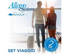 Allergosystem Set Anti-acariens de Voyage avec Housse de Matelas 170 x 200 x 20 cm et taie doreiller 50 x 80 cm, Polyester, 170 x 200 x 20 cm