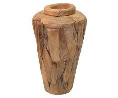 Moycor Erosi Vase, Bois, Marron, 37Â x 37Â x 60Â cm