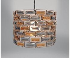 Amazonukkitchen Country Club Easy Fit Gem pour spot plafond Abat-jour, mÃ©tal, MÃ©tal, Copper/Smoke, 29 x 21 cm