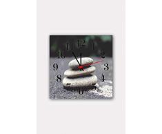 Bonamaison Horloge Murale en MDF, Multicolore, 30 x 30 cm