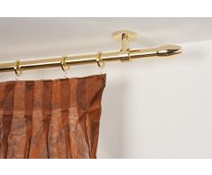 InCasa Tringle Ã Rideaux: Ã 20 mm, L. 180 cm. en Laiton Poli â Complet
