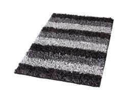 Kleine Wolke 4000905360 Tapis de Bain Lounge 60x100 cm en Gris, Coton, 20x20x5 cm