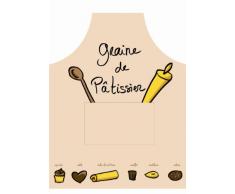 Patisse 7731 Graine de Pâtissier Tablier en Coton Ecru 59 x 45 cm