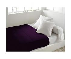 Soleil dOcre 216218 Atmo Drap Plat Uni Poly Coton Violet 300 x 260 cm
