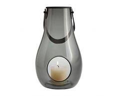 Holmegaard 4343536 Lanterne, Verre, Smoke, 29 cm