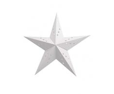 Party Pro 50248S Lanterne Etoile, Papier, Blanc, 30 x 30 x 11 cm