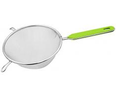 Fackelmann 42434 Passoire 16cm en INOX/ABS, Acier Inoxydable, Vert/Argent, 30,5 x 16 x 6,8 cm