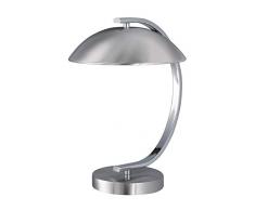 Reality Leuchten R50881007 Lampe de table, Métal, Nickel Mat