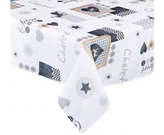 CALITEX S957804331B Nappe Gauderic Blanc, 150 x 250 cm