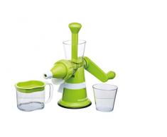 Kitchen Craft Centrifugeuse Manuelle, Plastique, Vert/Transparent, 32 x 32 x 22 cm