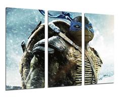 Tableau Moderne Photographique, Impression sur bois, Tortues Ninja, Films, 97 x 62 cm, ref. 26501