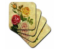 3dRose CST_192929_3 Dessous de Verre, Mutli-Colour, set-of-4-Ceramic