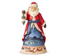 Enesco 6004130 Figurine Pere Noel, resine, Multicolore, 9,8 H x 4,8 W x 5,2 in L