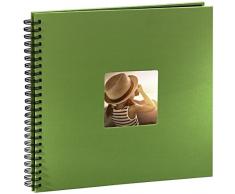 Hama Album Photo Fine Art (format 36 x 32 cm, 50 pages noires, Ã spirale) Vert Pomme